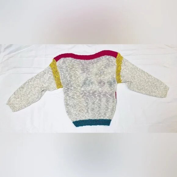 Vintage 80’s Chaus Knit Sweater Geometric Size M Women’s Colorful Retro Cool - Picture 5 of 6